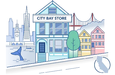 California business formation illustration